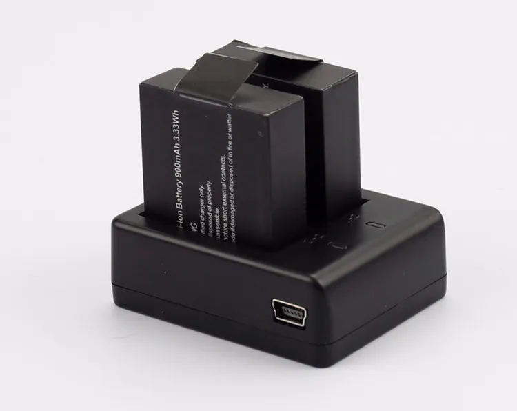 Двойной порт зарядное устройство с 2 шт 900mAh батарея для SJCAM SJ4000 sj5000 экшн камера