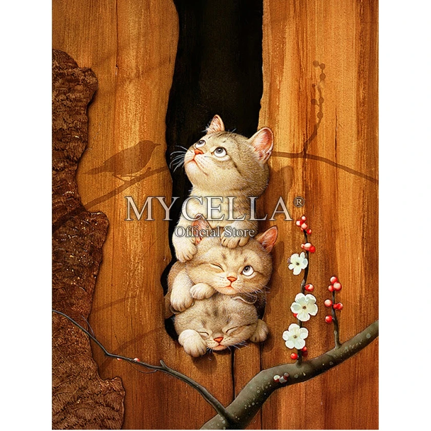 5D Diy Diamond Painting Cross Stitch Animals Diamond Mosaic Embroidery Full Round Canvas Cats Home Decoration Needlework Crafts
5D Diy Diamond Painting Cross Stitch Animals Diamond Mosaic Embroidery Full Round Canvas Cats Home Decoration Needlework Crafts