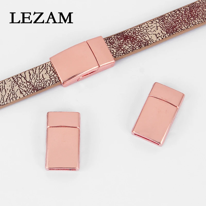 5sets Rose Gold Flat Curved Strong Magnetic Clasp For 5mm 10mm Flat Leather Cord Bracelet Bangle Jewelry Making Findings
5sets Rose Gold Flat Curved Strong Magnetic Clasp For 5mm 10mm Flat Leather Cord Bracelet Bangle Jewelry Making Findings