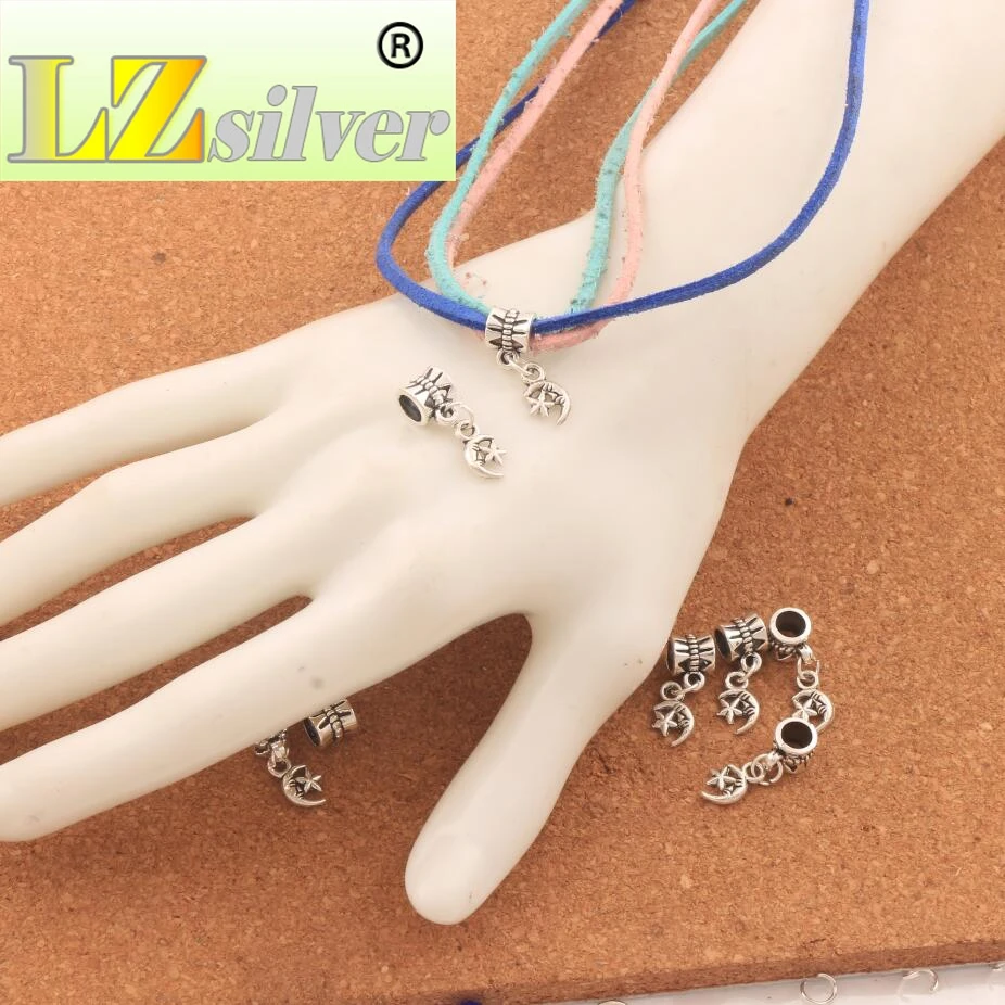 Moon Star Big Hole Beads 22.5x7mm 150PCS zinc alloy Dangle Fit European Bracelets Jewelry DIY B146
Moon Star Big Hole Beads 22.5x7mm 150PCS zinc alloy Dangle Fit European Bracelets Jewelry DIY B146