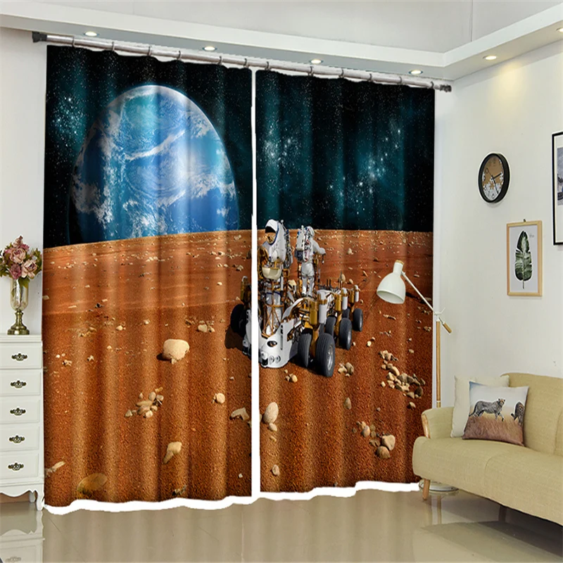 Роскошные 3D затемняющие шторы с космическими кораблями на заказ, занавески для гостиной, спальни, гостиницы, настенные гобелены 
Роскошные 3D затемняющие шторы с космическими кораблями на заказ, занавески для гостиной, спальни, гостиницы, настенные гобелены