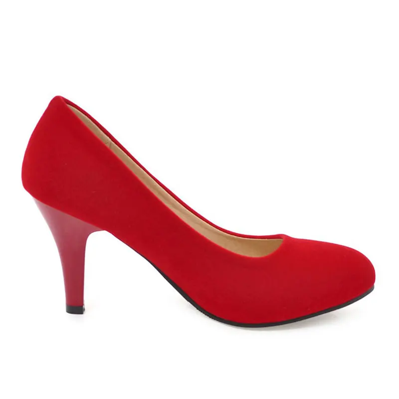 Fanyuan Fashion slip on Shallow pumps Spring/Autumn solid Flock Office shoes Classics Round toe Thin high Heels Zapatos mujer
Fanyuan Fashion slip on Shallow pumps Spring/Autumn solid Flock Office shoes Classics Round toe Thin high Heels Zapatos mujer