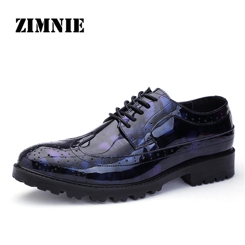 ZIMNIE Brand Patent Leather Dress Men Shoes Fashion Formal Shoes Pointed Toe Party Business Wedding Men Shoes Large Size 38~47
ZIMNIE Brand Patent Leather Dress Men Shoes Fashion Formal Shoes Pointed Toe Party Business Wedding Men Shoes Large Size 38~47