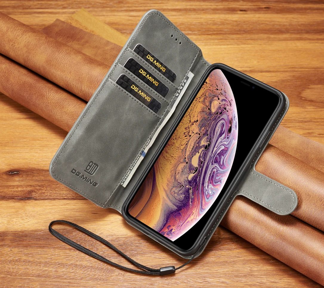 Retro PU Leather Cover for IPhone XS MAX XR Case Flip Cover Vintage Card Slots Wallet for IPhone 6 6S 7 8 Plus Stand Shell
Retro PU Leather Cover for IPhone XS MAX XR Case Flip Cover Vintage Card Slots Wallet for IPhone 6 6S 7 8 Plus Stand Shell