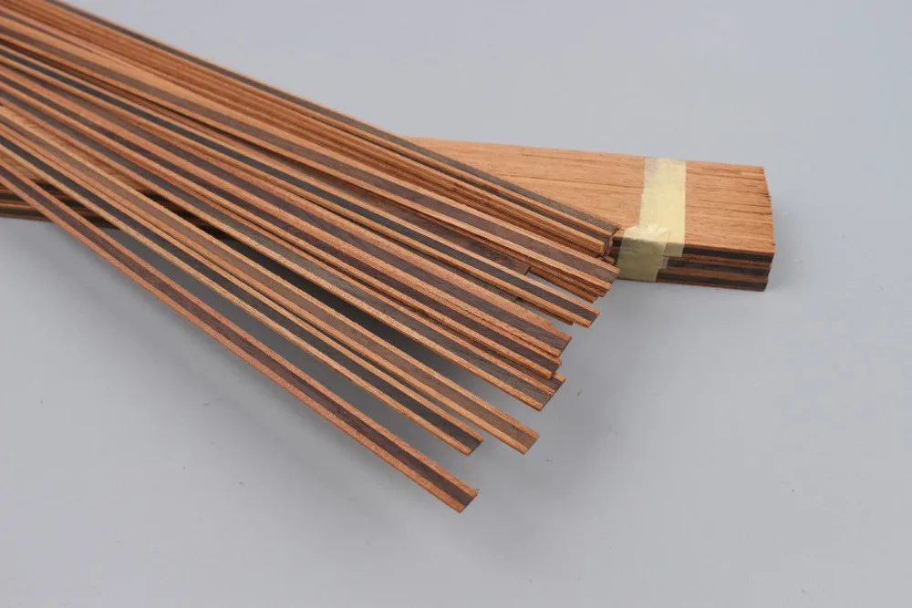 

25Strip Guitar Luthier Supply Purfling Binding Marquetry Inlay 640x6x1.2mm #147M