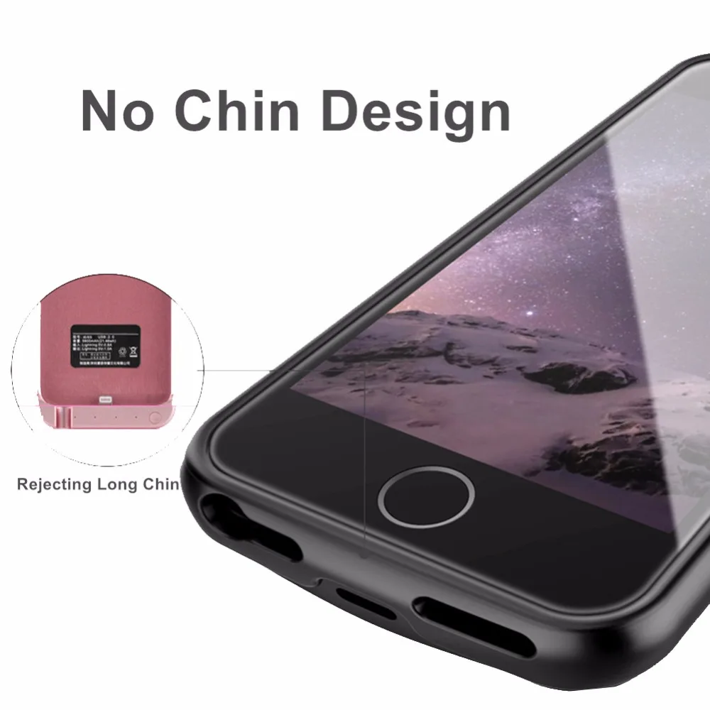 Ультратонкий чехол с зарядным устройством для iphone 4000 мАч Apple 5 SE Power Case умный