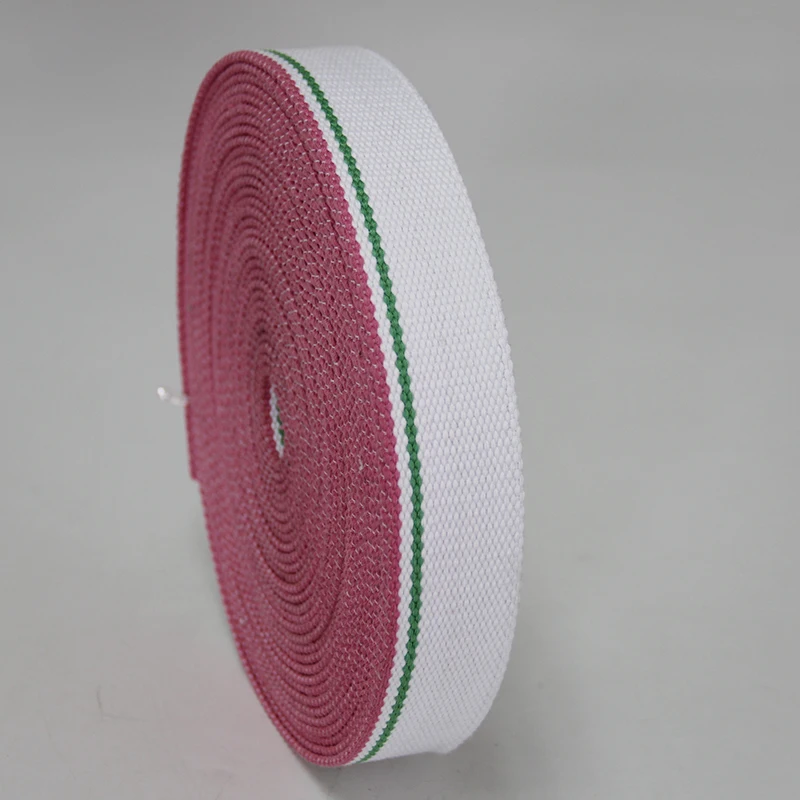 high quality thick 3mm 38mm wide cotton webbing belt white/green/pink color liman ribbon factory for sale bead weaving hot sale
high quality thick 3mm 38mm wide cotton webbing belt white/green/pink color liman ribbon factory for sale bead weaving hot sale