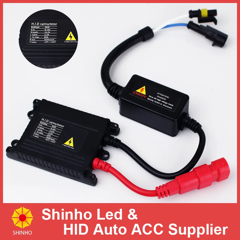 AC Slim HID 35W Xenon Replacement Electronic Digital Conversion Ballast Kit for H1 H3 H7 H8/H9/H11 9005 HB3 9006 HB4 880/881
AC Slim HID 35W Xenon Replacement Electronic Digital Conversion Ballast Kit for H1 H3 H7 H8/H9/H11 9005 HB3 9006 HB4 880/881