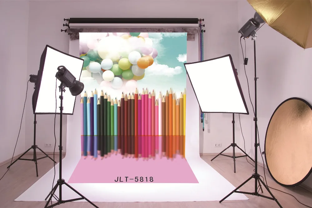 Photography Backgrounds for Photo Studio Colored Pencils Balloons Computer Printed Photographic Backdrop Wedding Children School
Photography Backgrounds for Photo Studio Colored Pencils Balloons Computer Printed Photographic Backdrop Wedding Children School