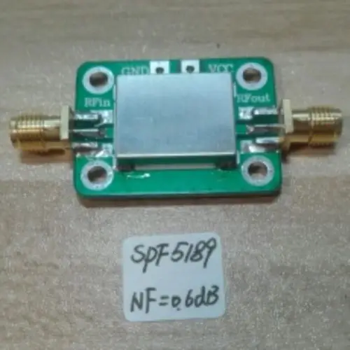 

dykb SPF5189 LNA 50-4000MHz NF = 0.6dB LNA RF low noise amplifier for FM HF VHF / UHF Ham Radio amplifier 5v