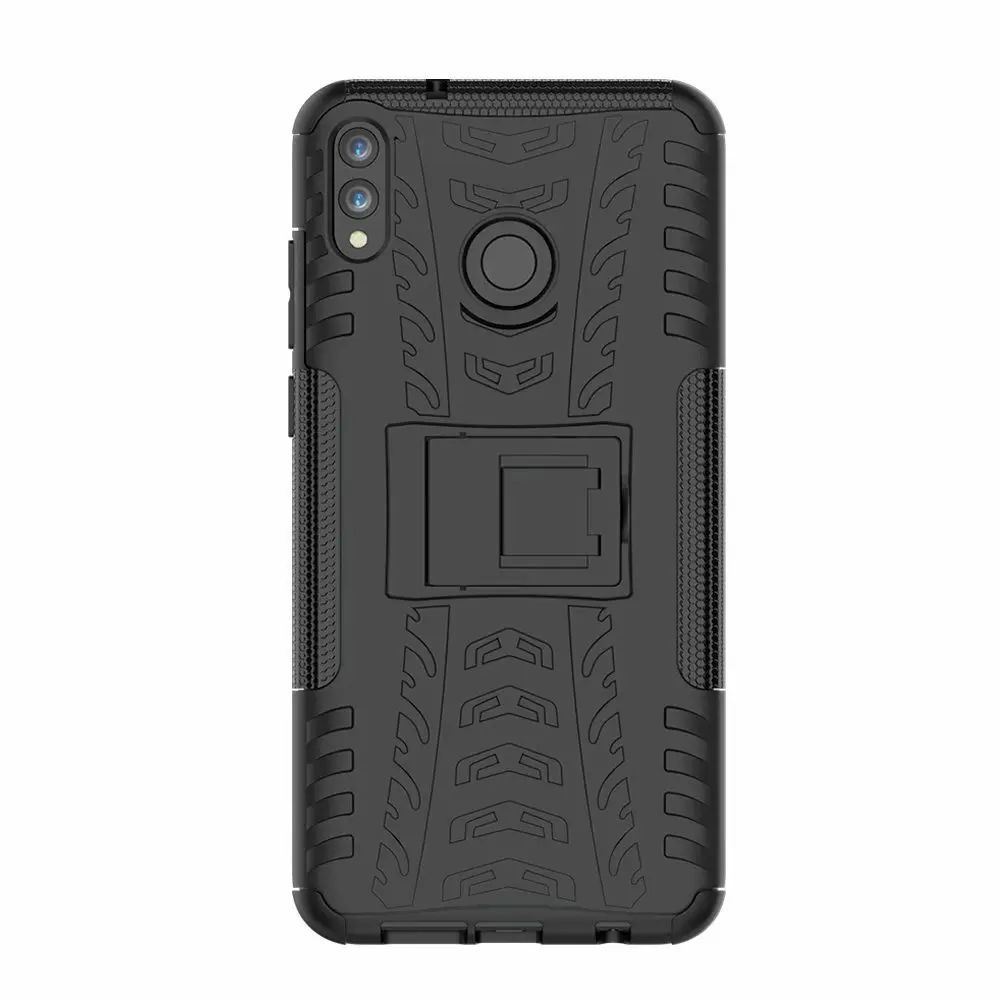 Для huawei Honor 8X Max чехол противоударный Гибридный ПК + подставка из ТПУ задняя