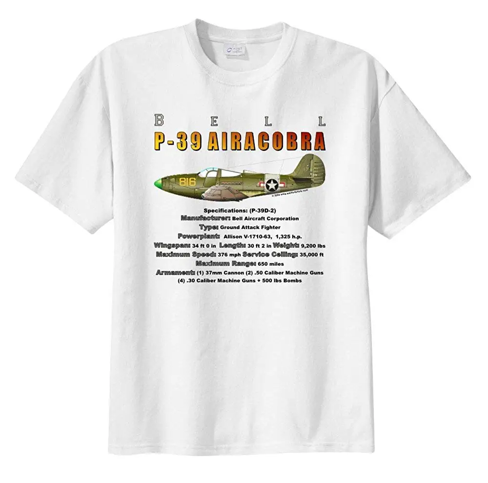 Men'S Bell P-39 Airacobra Short Sleeve T-Shirt Fashion 2019 Summer New Brand 100% Cotton T-Shirt Printing Cotton T-Shirts
Men'S Bell P-39 Airacobra Short Sleeve T-Shirt Fashion 2019 Summer New Brand 100% Cotton T-Shirt Printing Cotton T-Shirts
