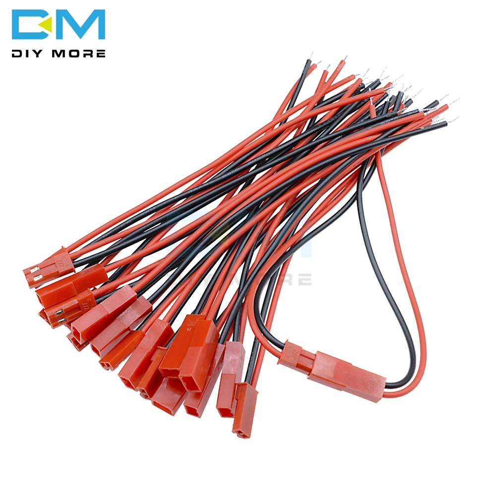 10 Pairs 100mm 10cm A Pair of Male Female JST Connector Plug Cable For RC BEC Battery Helicopter DIY FPV 24A Copper Wire DIY KIT
10 Pairs 100mm 10cm A Pair of Male Female JST Connector Plug Cable For RC BEC Battery Helicopter DIY FPV 24A Copper Wire DIY KIT