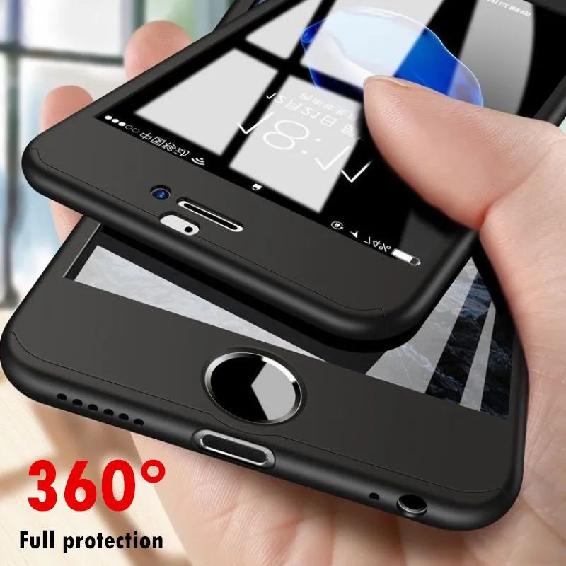 Роскошный чехол для телефона с полной защитой 360 градусов iPhone 6 6s Xs Max XR X 12 7 8 Plus 5 5S 11