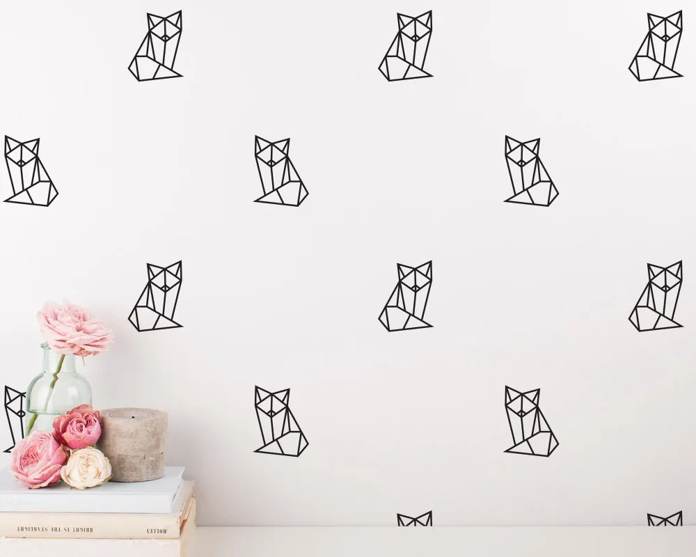 Geometric Fox Decals Fox Wall Decal Set Nursery Kids Room Decor Sticker DIY Removable Home Decor Geometric Animal Mural W-739
Geometric Fox Decals Fox Wall Decal Set Nursery Kids Room Decor Sticker DIY Removable Home Decor Geometric Animal Mural W-739