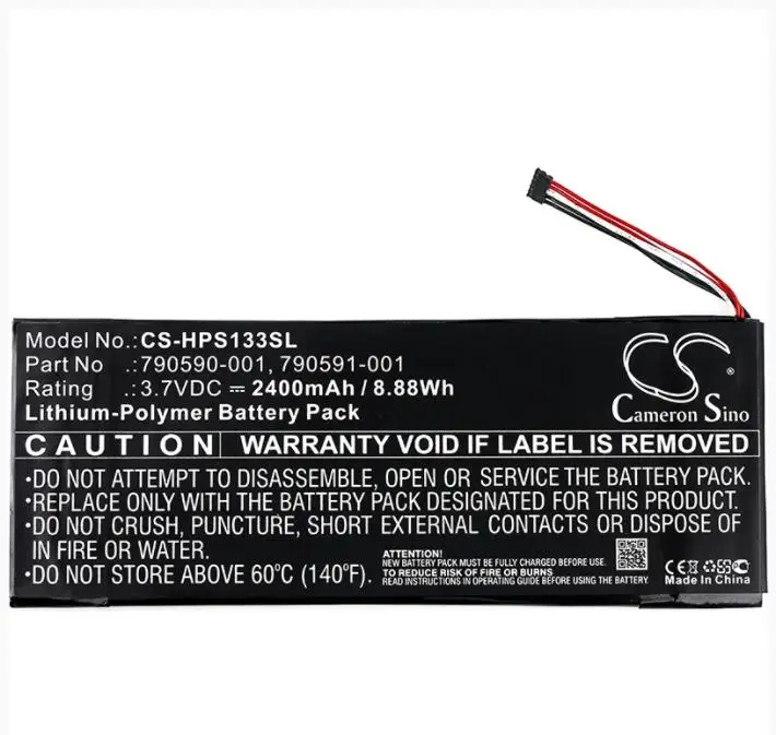Cameron Sino 2400mAh battery for HP 7 Plus G2 1331 790587-001 790590-001 790591-001 790592-001 790593-001 790594-001
Cameron Sino 2400mAh battery for HP 7 Plus G2 1331 790587-001 790590-001 790591-001 790592-001 790593-001 790594-001