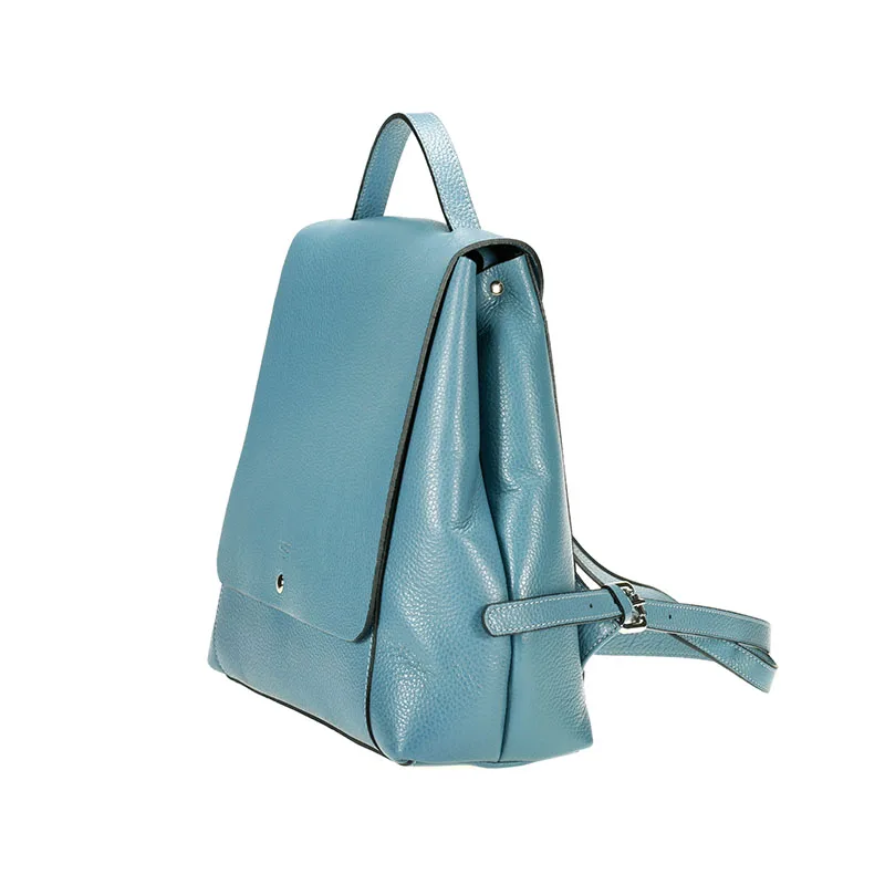 Двойной рюкзак lulu milano из натуральной кожи lychee изготовленный в Италии 85144-s | Багаж