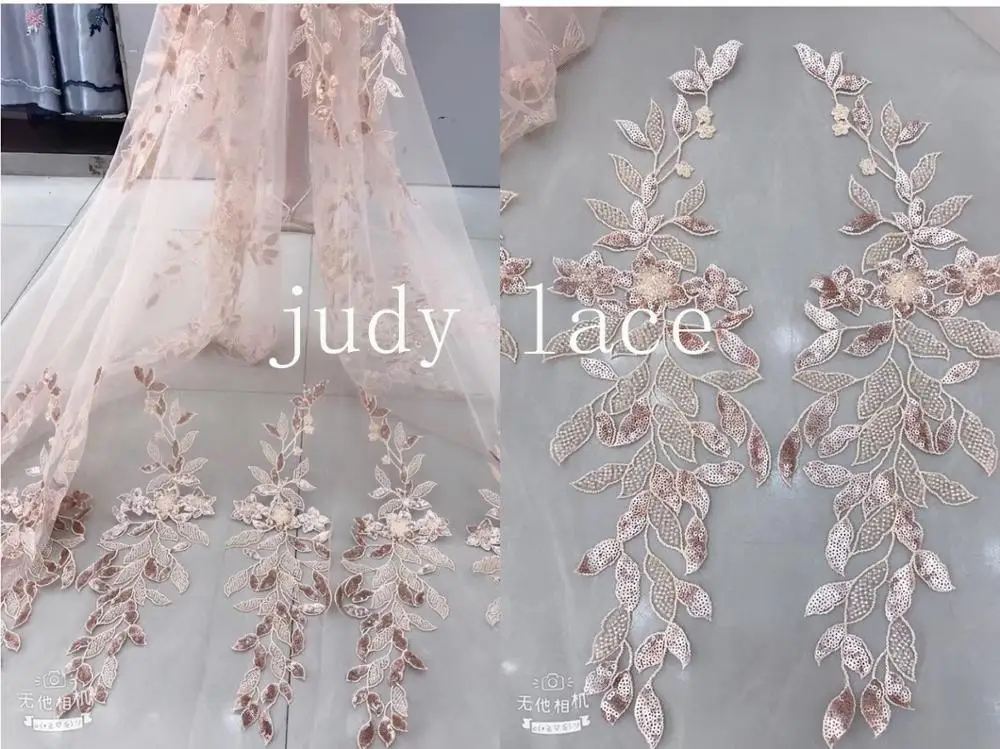 5yards/bag GY77# Embroidered sequins French style high-grade fabric leaf pattern used for the wedding dress fashion stage
5yards/bag GY77# Embroidered sequins French style high-grade fabric leaf pattern used for the wedding dress fashion stage