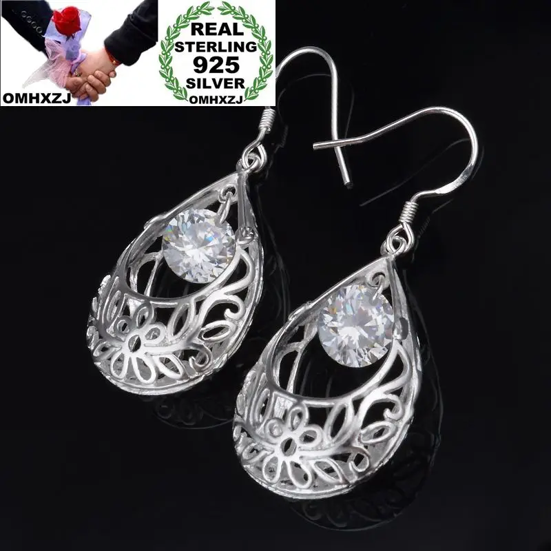 OMHXZJ Wholesale Personality Fashion OL Woman Girl Party Wedding Silver Hollowed Zircon 925 Sterling Silver Earrings YE494
OMHXZJ Wholesale Personality Fashion OL Woman Girl Party Wedding Silver Hollowed Zircon 925 Sterling Silver Earrings YE494