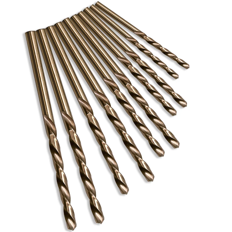 JIGONG 10pcs/Set Twist Drill Bit Set HSS M35 Co Drill Bit 1mm 1.5mm 2mm 2.5mm 3mm used for Steel Stainless Steel
JIGONG 10pcs/Set Twist Drill Bit Set HSS M35 Co Drill Bit 1mm 1.5mm 2mm 2.5mm 3mm used for Steel Stainless Steel