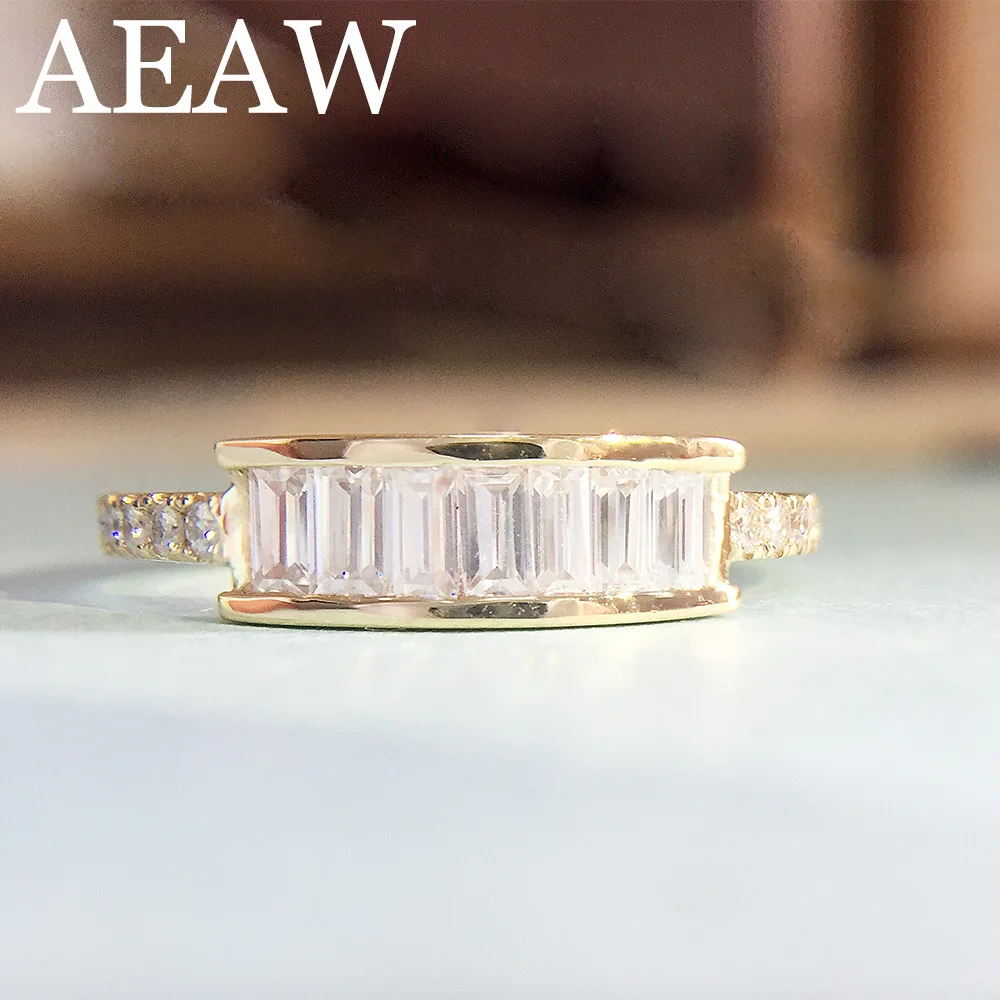 Emerald Cut Moissanite Ring 14K Solid Yellow Gold 7pcs 1.5x3mm Lab Diamond Engagement Wedding Ring For Women
Emerald Cut Moissanite Ring 14K Solid Yellow Gold 7pcs 1.5x3mm Lab Diamond Engagement Wedding Ring For Women