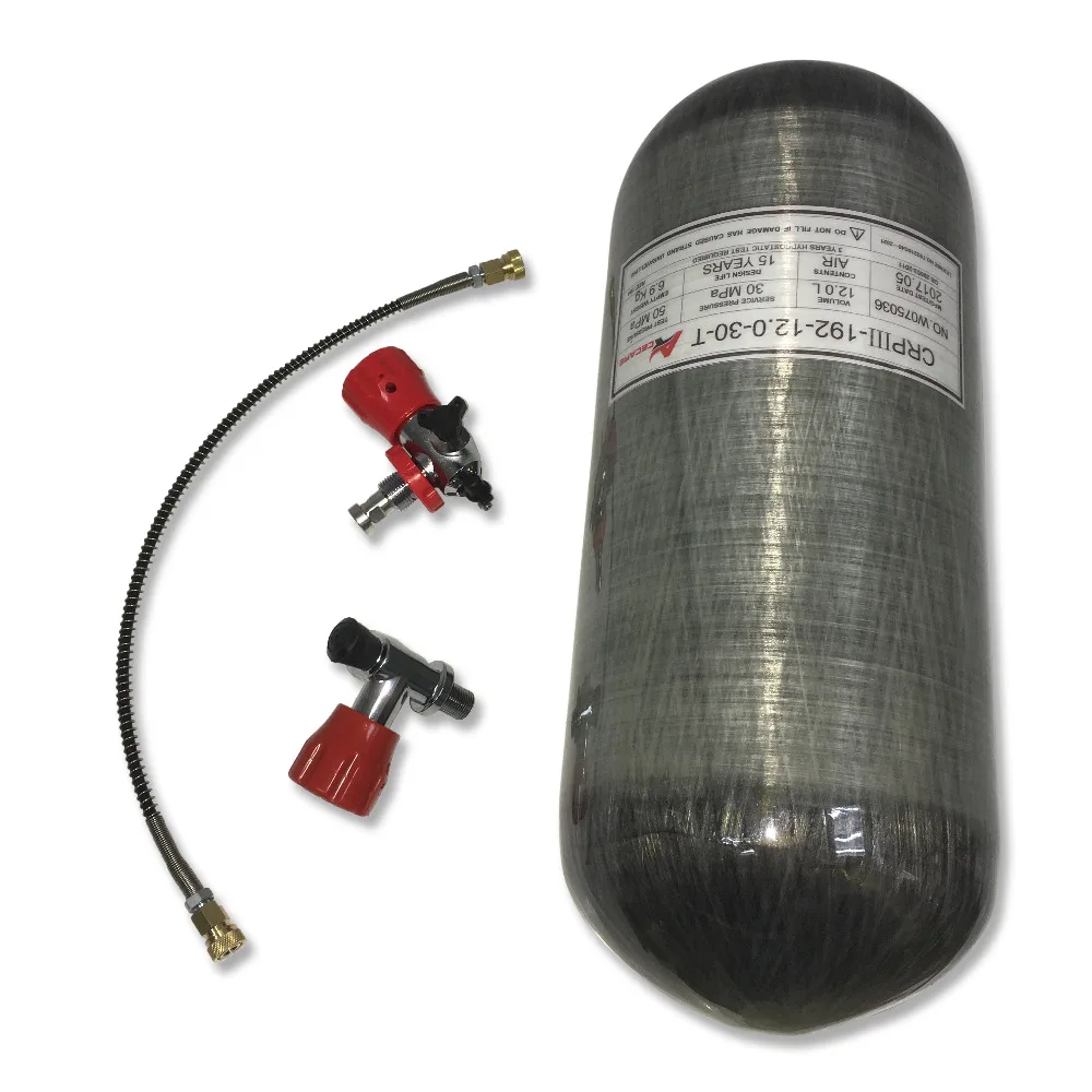 AC312101 12L Hpa резервуар из углеродного волокна Airforce Condor Pcp 4500Psi бутылка для подводного