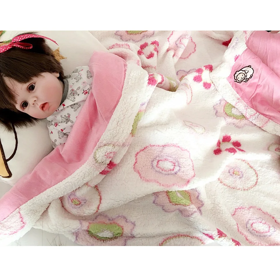 Cute Cartoon Flannel Baby Blanket Double Layers Warm Flannel And Berber Fleece Blanket Newbron Swaddle Wrap Stroller Blankert
Cute Cartoon Flannel Baby Blanket Double Layers Warm Flannel And Berber Fleece Blanket Newbron Swaddle Wrap Stroller Blankert