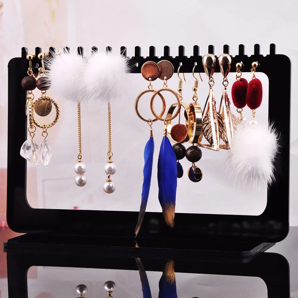 18cm Jewelry Display Rack Acrylic Rectangle Earrings Organizer Holder Stand Storage
18cm Jewelry Display Rack Acrylic Rectangle Earrings Organizer Holder Stand Storage