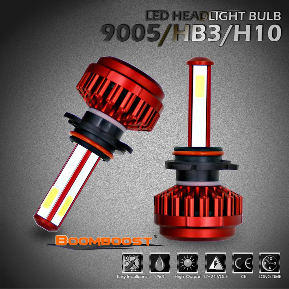 Auto Bulb Headlamp 6000K Light 12v 24v BOOMBOOST Waterproof LED Car Headlight 2 pcs 9003 HB2 H4 H7 H8 H9 H11 9005 HB3 9006 HB4
Auto Bulb Headlamp 6000K Light 12v 24v BOOMBOOST Waterproof LED Car Headlight 2 pcs 9003 HB2 H4 H7 H8 H9 H11 9005 HB3 9006 HB4