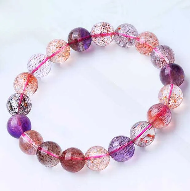 Free Shipping Natural Super 7 Seven Melody Stone Round Beads Woman Bracelet 10mm AAA fine jewelry
Free Shipping Natural Super 7 Seven Melody Stone Round Beads Woman Bracelet 10mm AAA fine jewelry