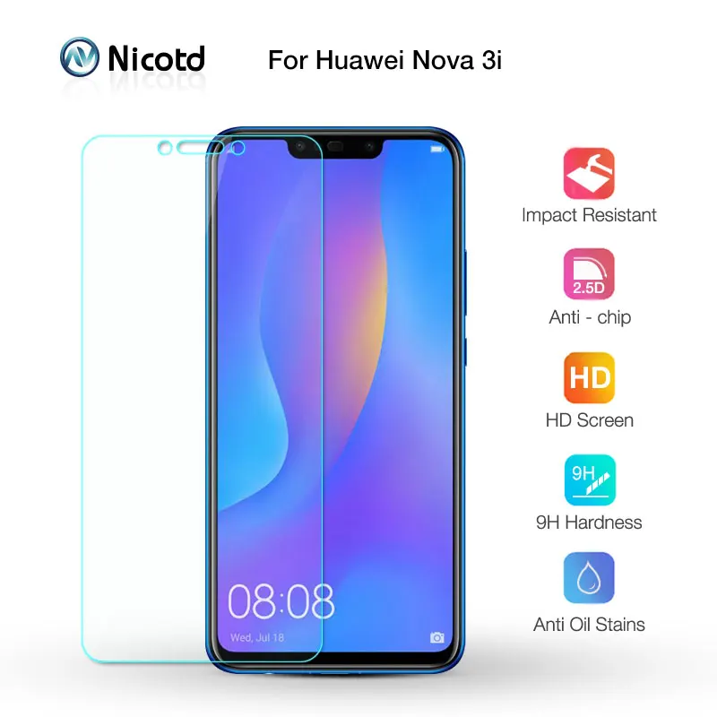 Nicotd 2.5D 9H Premium Tempered Glass For Huawei P Smart Plus + Screen Protector protective film For Huawei nova 3i 6.3 inch
Nicotd 2.5D 9H Premium Tempered Glass For Huawei P Smart Plus + Screen Protector protective film For Huawei nova 3i 6.3 inch