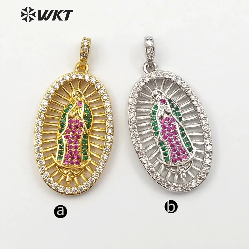 WT-MP110 WKT Wholesale ladies pendant religious style Virgin Mary pattern color cubic zirconia shop oval jewelry accessories
WT-MP110 WKT Wholesale ladies pendant religious style Virgin Mary pattern color cubic zirconia shop oval jewelry accessories