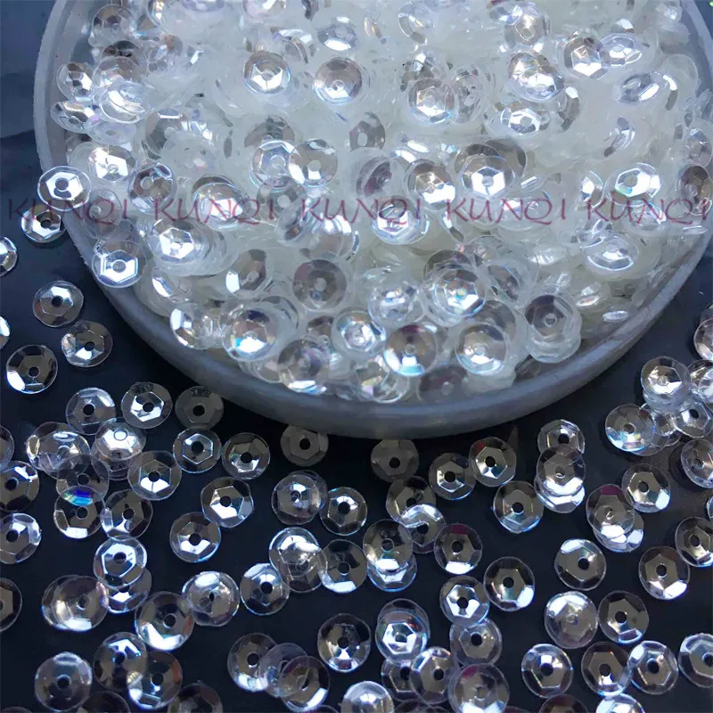 Круглая прозрачная пайетка 30 г (5000 шт.)/50 4 мм|transparent sequins|sequins sewinggarment accessories |