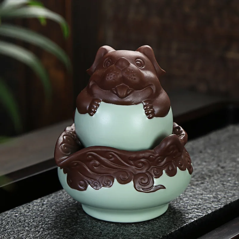 Чайный сервиз с китайским зодиаком, портативный дорожный чайный сервиз, керамический чайник из фарфора, креативный чайный сервиз Кунг-фу
Чайный сервиз с китайским зодиаком, портативный дорожный чайный сервиз, керамический чайник из фарфора, креативный чайный сервиз Кунг-фу