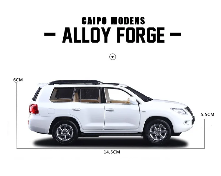 High Simulation Exquisite Diecasts & Toy Vehicles: Caipo Car Styling LEXUS LX570 Luxury Off-Road SUV 1:32 Alloy Diecast Model
High Simulation Exquisite Diecasts & Toy Vehicles: Caipo Car Styling LEXUS LX570 Luxury Off-Road SUV 1:32 Alloy Diecast Model