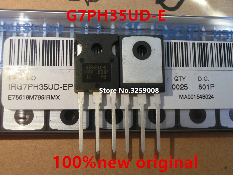 G7PH35UD-E IRG7PH35UD-E TO-247 25A/1200V 100% new original 10piece Apply UPS, electromagnetic heating
G7PH35UD-E IRG7PH35UD-E TO-247 25A/1200V 100% new original 10piece Apply UPS, electromagnetic heating