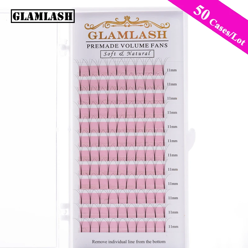 GLAMLASH 50Cases 2D3D4D5D6D Long Stem Lash Premade Russian Volume Fans Mink Eyelash Extensions Makeup
GLAMLASH 50Cases 2D3D4D5D6D Long Stem Lash Premade Russian Volume Fans Mink Eyelash Extensions Makeup