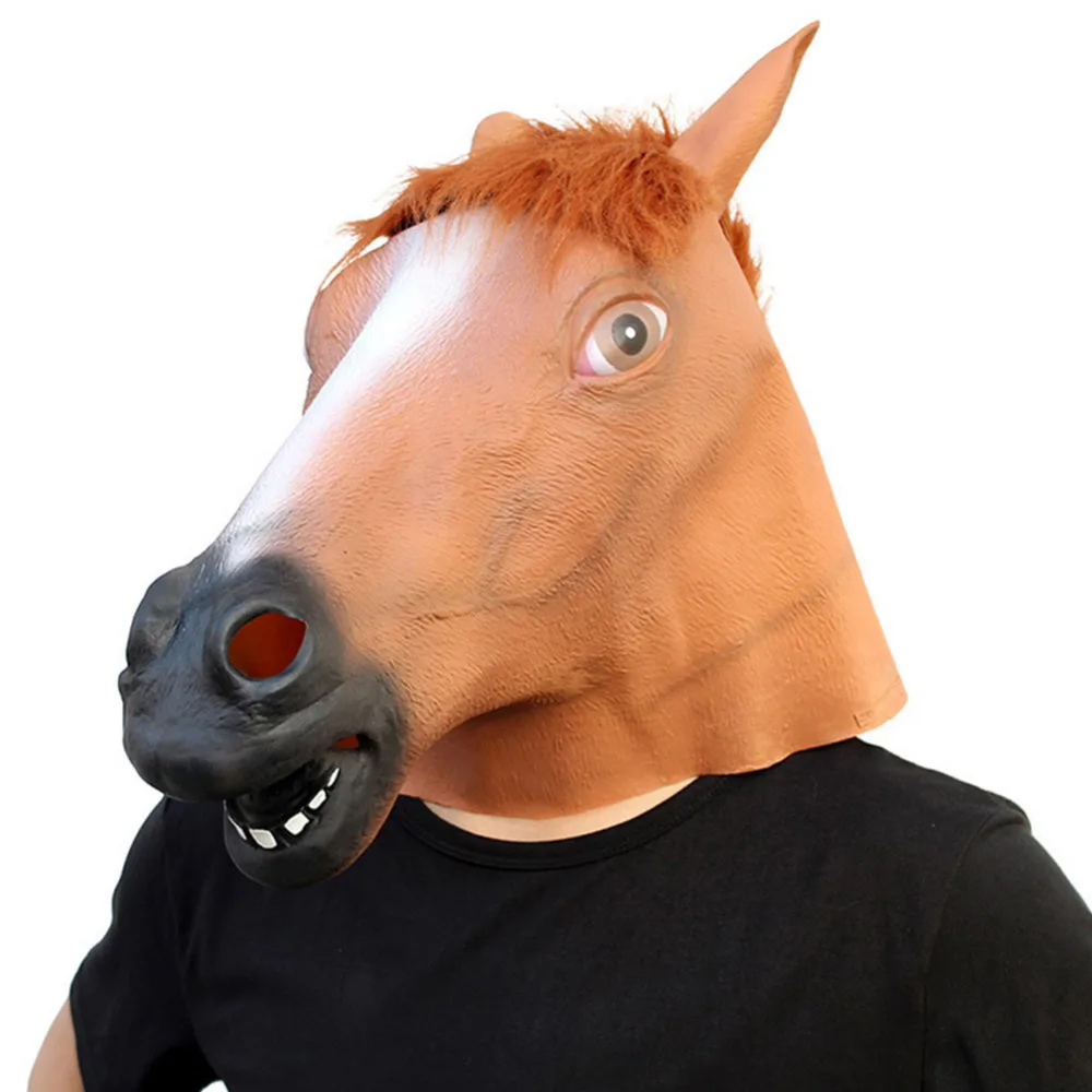 Horse Head Mask Cosplay Animal Horse Latex Mask Halloween Party Carnival Prop New Year Decoration
Horse Head Mask Cosplay Animal Horse Latex Mask Halloween Party Carnival Prop New Year Decoration