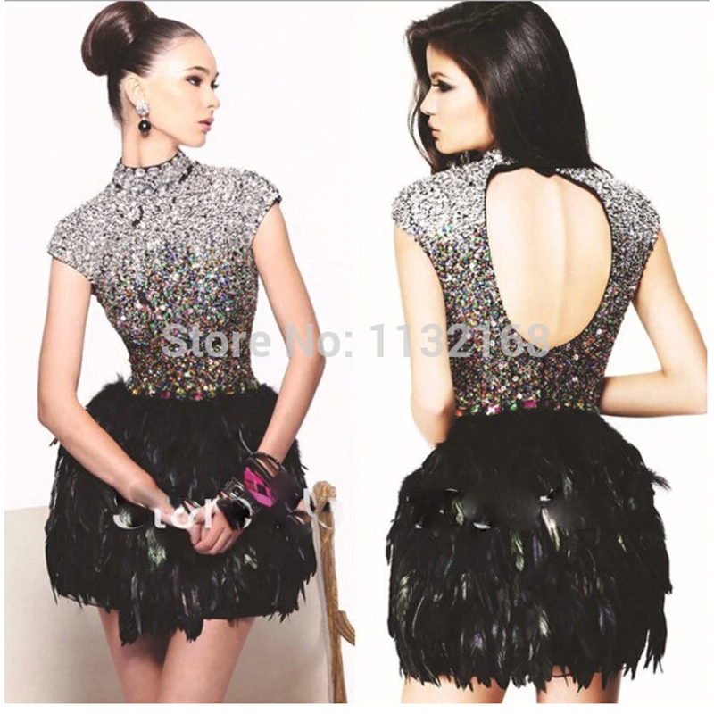 Fashion Black mini Rhinstones A-line homecoming dresses cocktail party dresses feathers,women's dresses,fashion homecoming dress
Fashion Black mini Rhinstones A-line homecoming dresses cocktail party dresses feathers,women's dresses,fashion homecoming dress