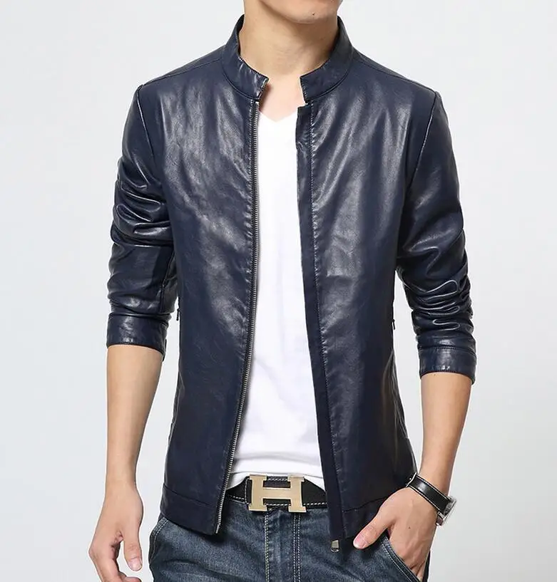 HOT / Autumn Male New Fashion brief paragraph cultivate one's morality type jacket leisure clothing leather coat /M-XXXL
HOT / Autumn Male New Fashion brief paragraph cultivate one's morality type jacket leisure clothing leather coat /M-XXXL