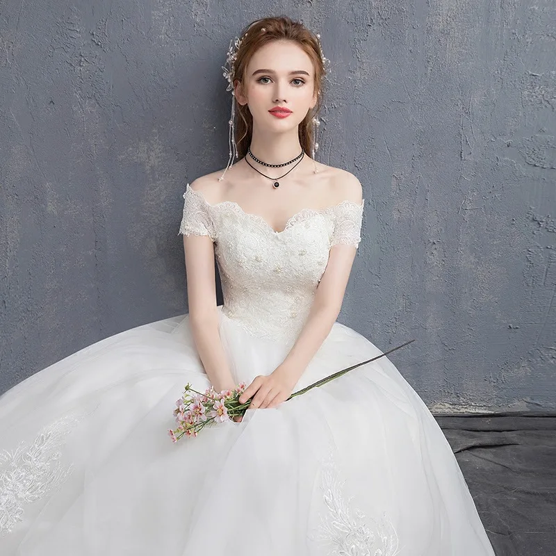 New Arrival Vestido de noiva A Line Court Train Wedding Bride Dress Custom made Modest Dress for Women Tulle Dress
New Arrival Vestido de noiva A Line Court Train Wedding Bride Dress Custom made Modest Dress for Women Tulle Dress