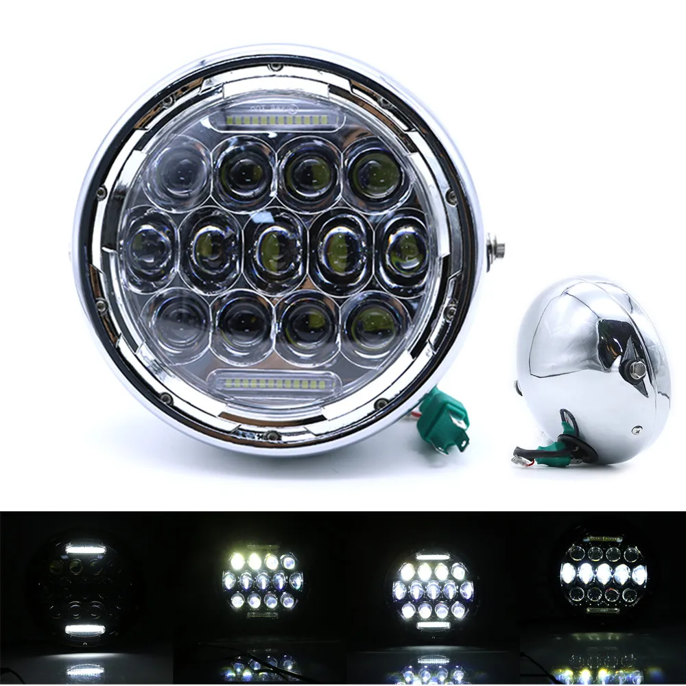 Universal Motorcycle 7" Round LED Headlight Headlight Lamp 75W Projector DRL Chopper For Harley 883 Suzuki
Universal Motorcycle 7" Round LED Headlight Headlight Lamp 75W Projector DRL Chopper For Harley 883 Suzuki