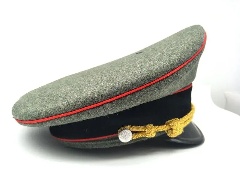 WWII WW2 German Wool Army Elite Officer Visor Hat Gold Cord Cap 57 58 59 60 cm- World military Store | Спорт и развлечения