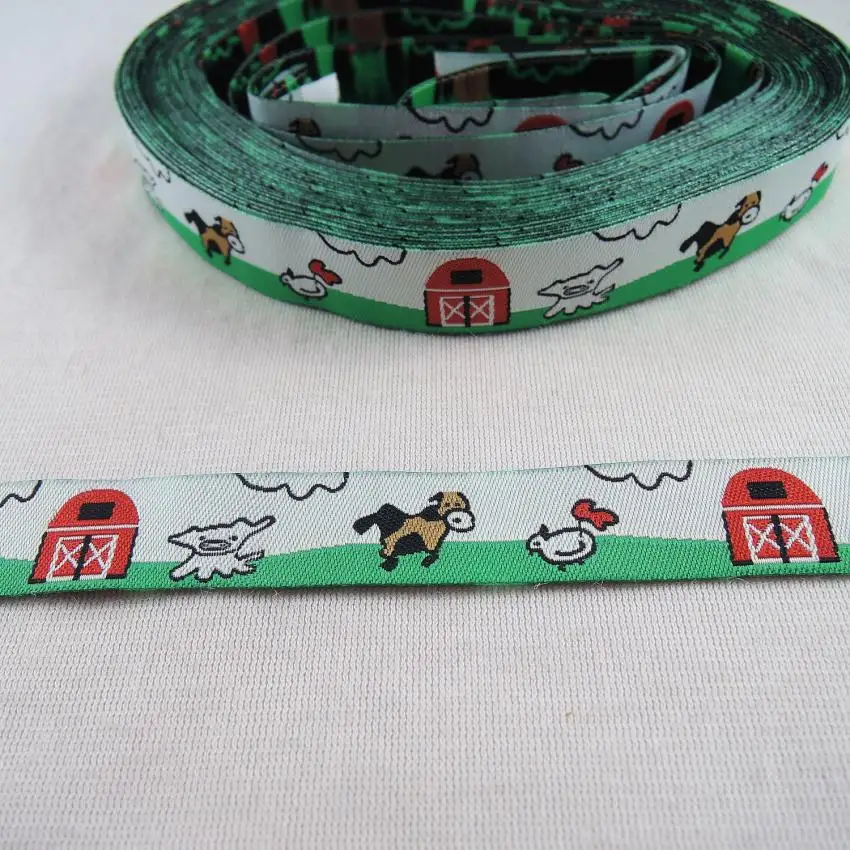Wholesale Animal Cartoon 10Yards 5/8" Polyseter Woven jacquard ribbon DIY handmade Sewing Tape Trims dog chain accessories CX52
Wholesale Animal Cartoon 10Yards 5/8" Polyseter Woven jacquard ribbon DIY handmade Sewing Tape Trims dog chain accessories CX52