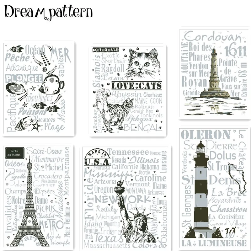 Clear stock Love cats letter Statue of Liberty cross stitch package 18ct 14ct 11ct cloth embroidery DIY handmade needlework
Clear stock Love cats letter Statue of Liberty cross stitch package 18ct 14ct 11ct cloth embroidery DIY handmade needlework