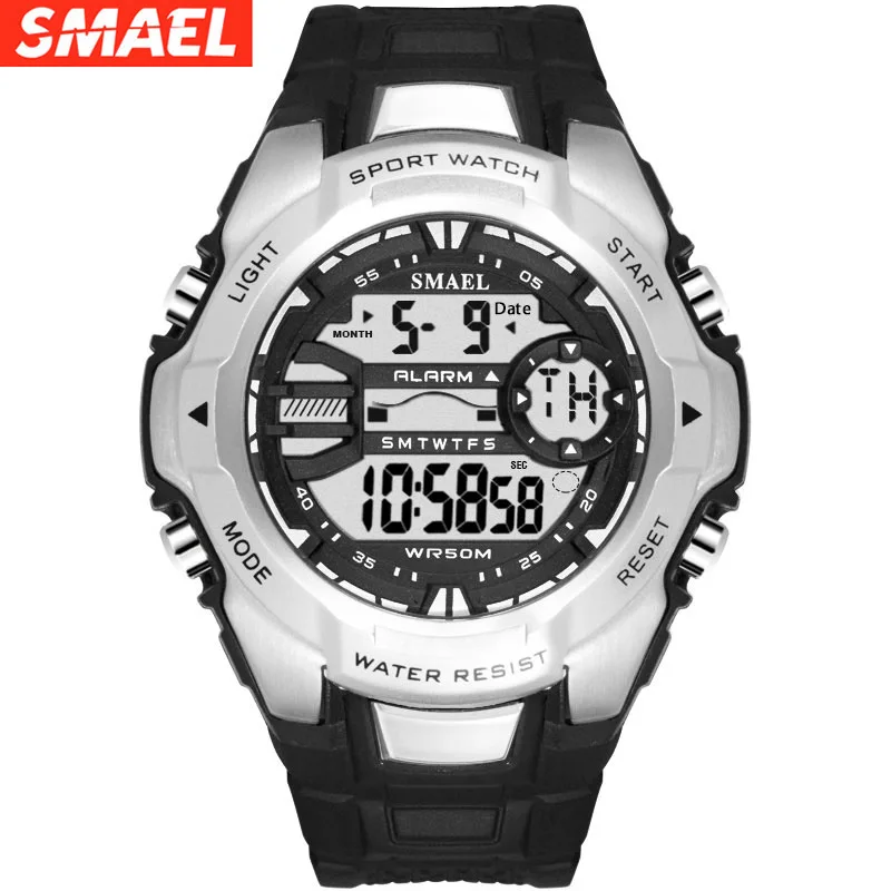 SMAEL Luxury Men Watch Digital Military Army Sport LED Fashion Sport Watches Waterproof Wrist Watch relogio masculino hot
SMAEL Luxury Men Watch Digital Military Army Sport LED Fashion Sport Watches Waterproof Wrist Watch relogio masculino hot