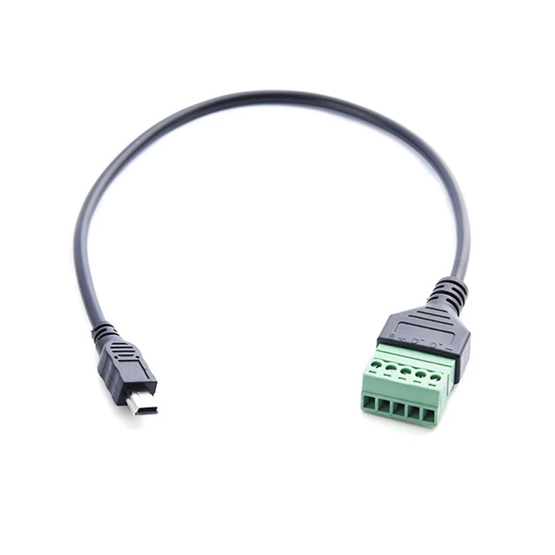 Кабель-переходник с разъемом Mini USB 2,0 (штекер-гнездо) на 5 контактов, 30 см, 1 фут 
Кабель-переходник с разъемом Mini USB 2,0 (штекер-гнездо) на 5 контактов, 30 см, 1 фут