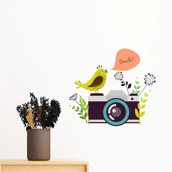 Illustration Bird Greeting on Camera Removable Wall Sticker Art Decals Mural DIY Wallpaper for Room Decal
Illustration Bird Greeting on Camera Removable Wall Sticker Art Decals Mural DIY Wallpaper for Room Decal