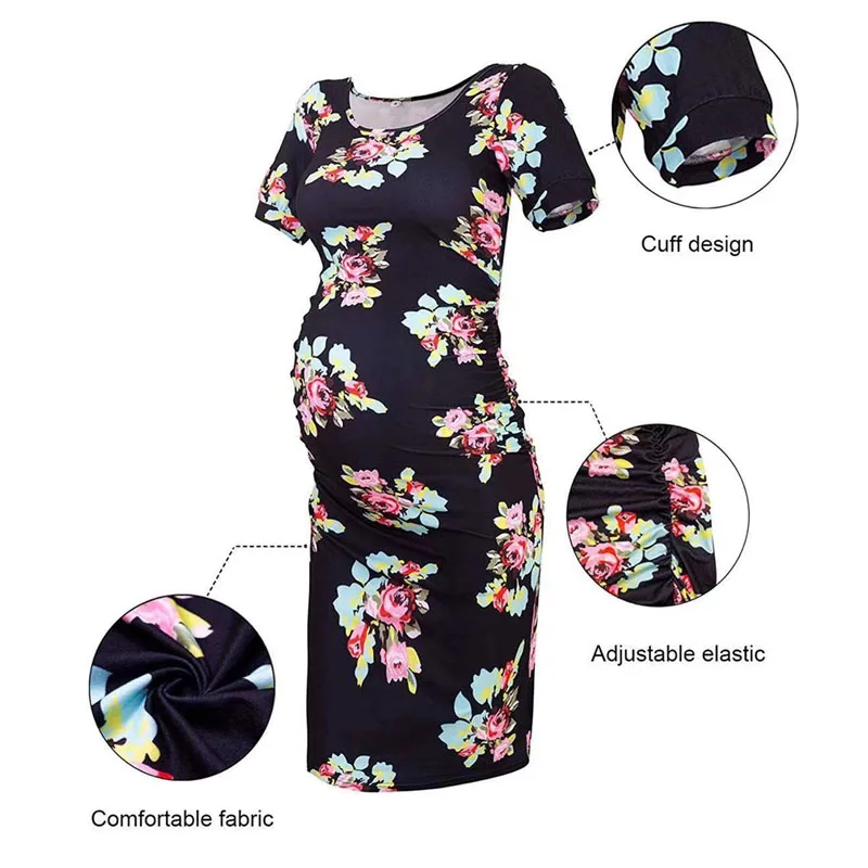 Short Sleeve Maternity dress Printed Pregnant Clothes Dress Floral clothing women Maternity summer long pregnant Dress
Short Sleeve Maternity dress Printed Pregnant Clothes Dress Floral clothing women Maternity summer long pregnant Dress