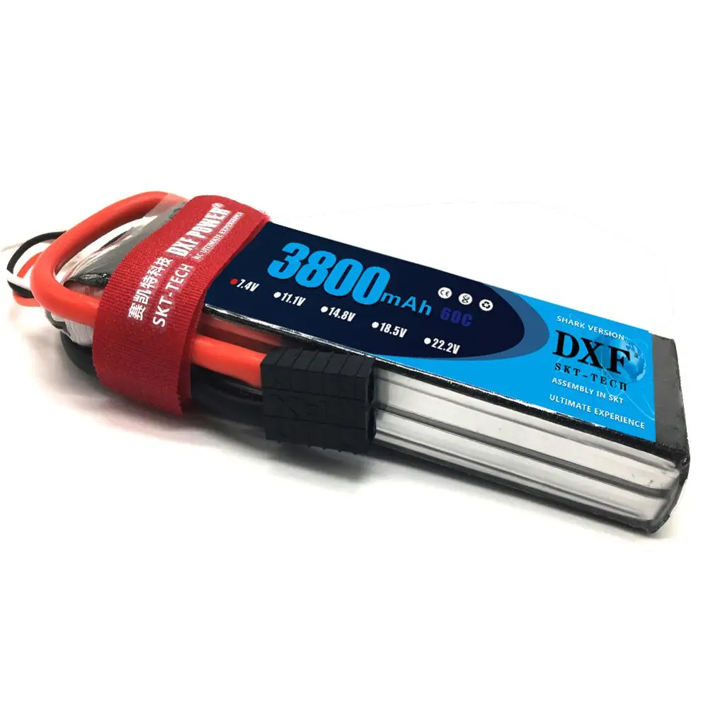 DXF Lipo Battery 2S 7.4V 3800mAh 60C Max120C 2S1P For Helicopter RC Models Li-polymer Quadcopter FPV drone truck fpv
DXF Lipo Battery 2S 7.4V 3800mAh 60C Max120C 2S1P For Helicopter RC Models Li-polymer Quadcopter FPV drone truck fpv